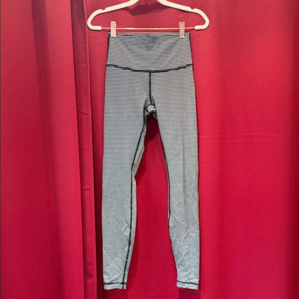 Lululemon Black and White Striped Apparel